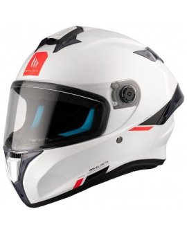 CASCO MT TARGO S SOLID A0 BLANCO PERLA BRILLO