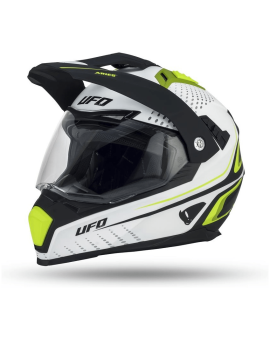 CASCO UFO ARIES TOURER BLANCO VERDE