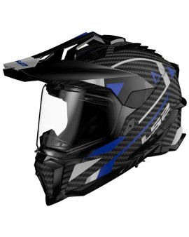 LS2 MX701 EXPLORER CARBONO ADVENTURE AZUL