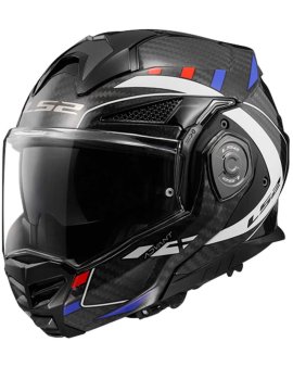 CASCO LS2 FF901 ADVANT CARBON FUTURE BLANCO AZUL BRILLO